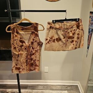Arden B Brown Sexy Girl 2 Piece Set